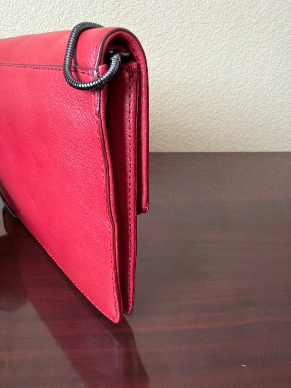 Banana Republic L’Wren Scott Red Beaded Lips Shoulder Bag Clutch Purse NEW - Picture 6 of 11